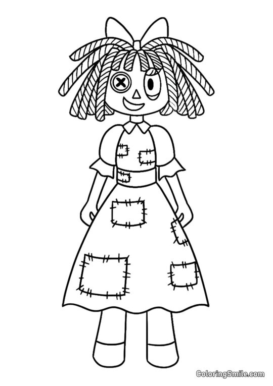 Ragata fra den Fantastiske Digitale Cirkel - Farvelægningsside