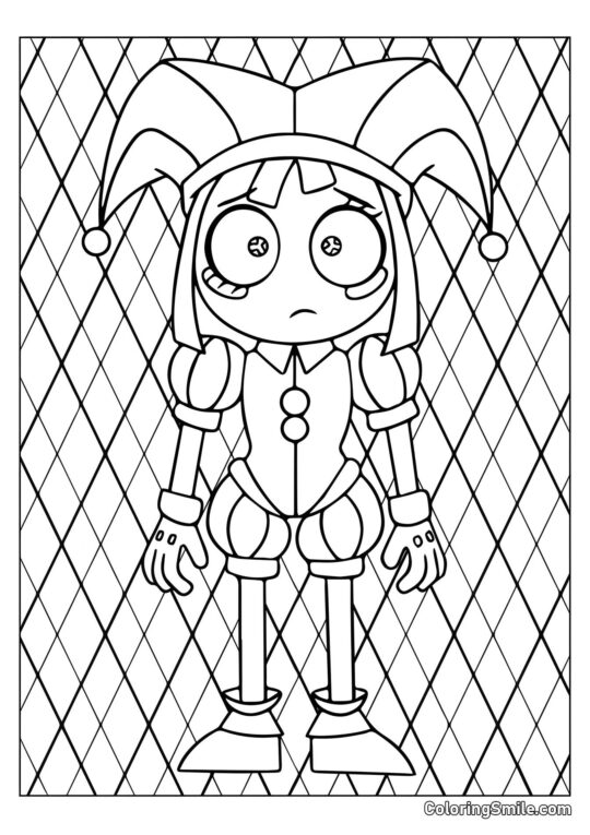 Pomni på Baggrunden af Rombo - Farvelægningsside