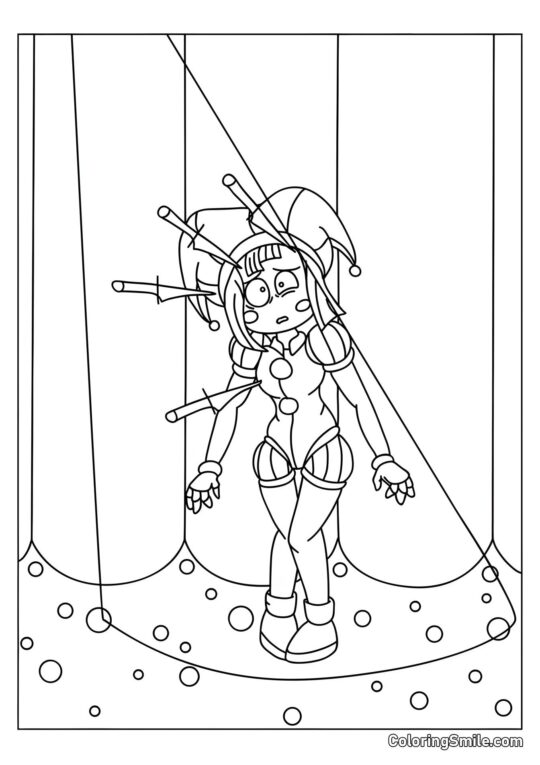 Pomni på Scenen - Farvelægningsside