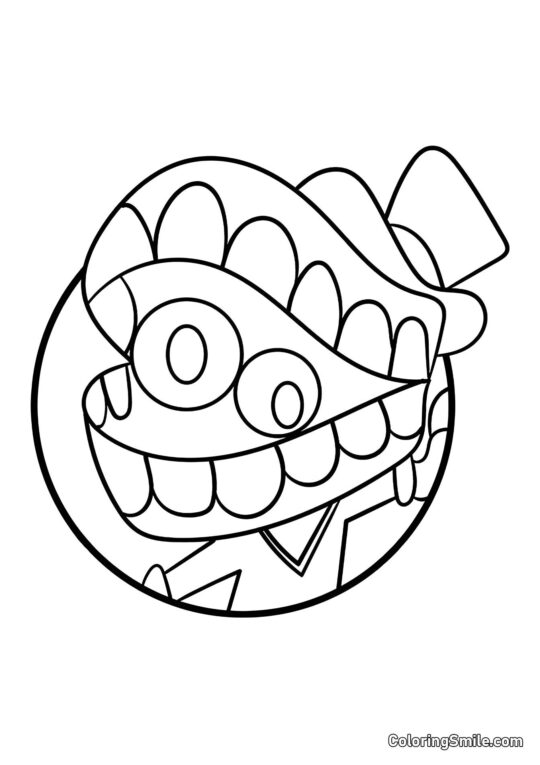 Portræt af Keyn - Farvelægningsside