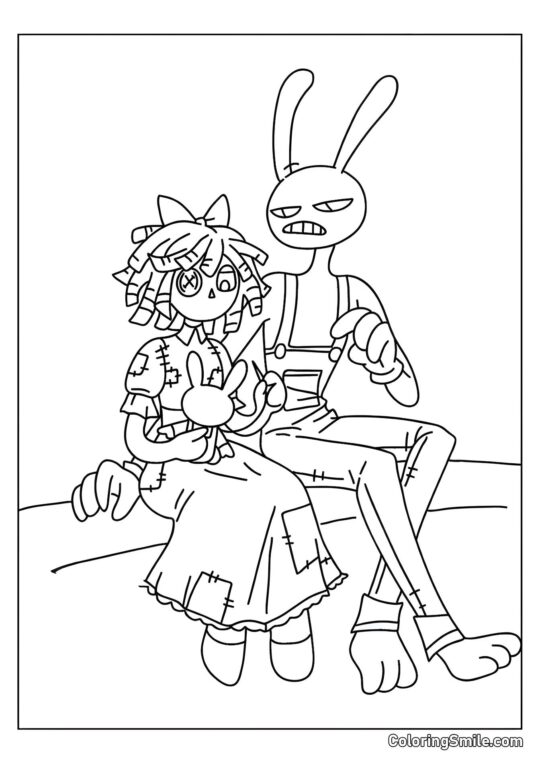 Jacks Sidder Tæt på Ragata - Farvelægningsside