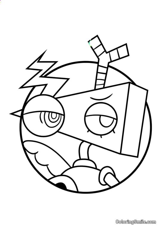 Portræt af Zubl - Farvelægningsside