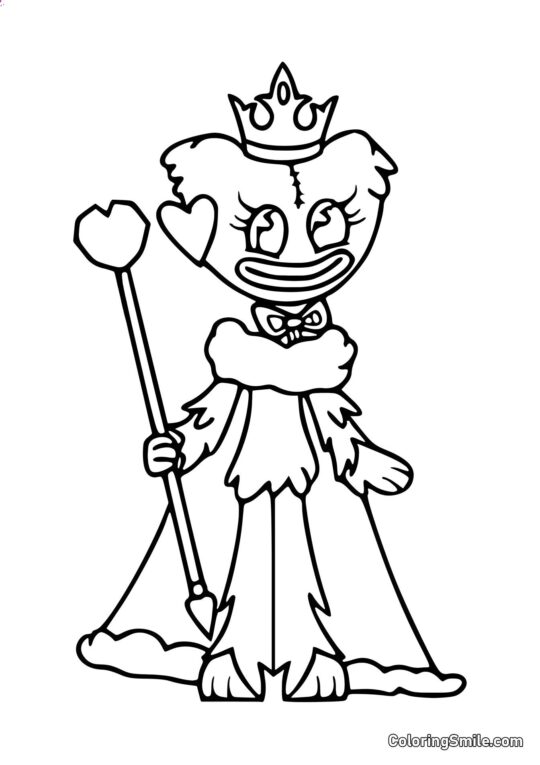 Kissy Missy dronning Kissy Missy dronning - Farvelægningsside