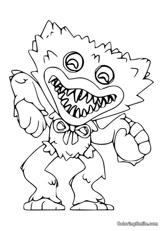 Legesyg Huggy Wuggy Legesyg Huggy Wuggy - Farvelægningsside