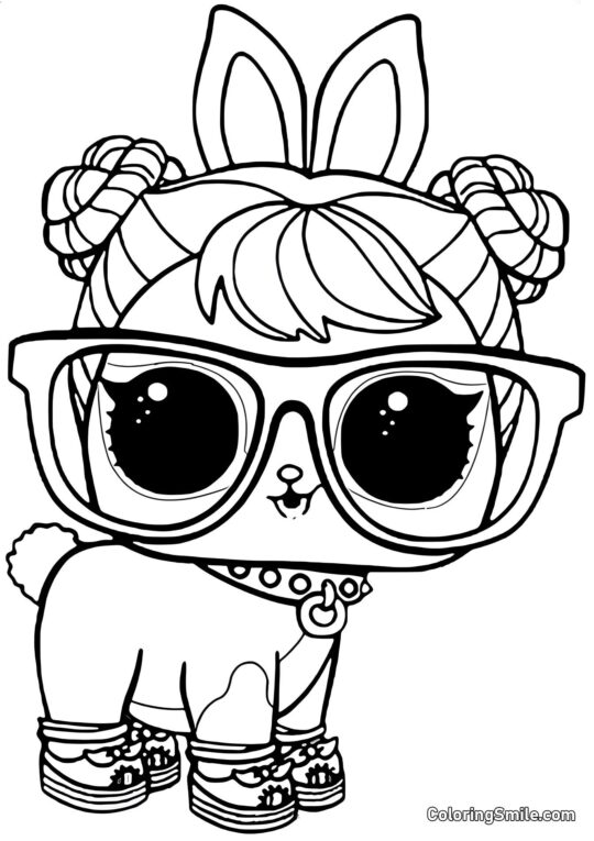 LOL kæledyr Bon Bon kanin Hop Hop - Farvelægningsside