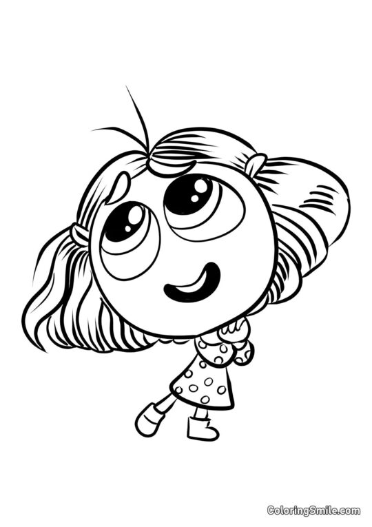 Følelse Misundelse fra Inderst Inde 2 - Farvelægningsside