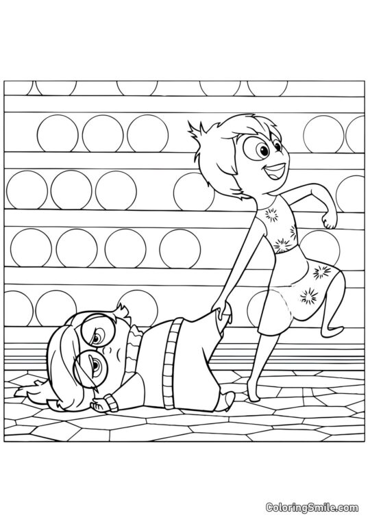 Glæde bærer Sorgen - Farvelægningsside