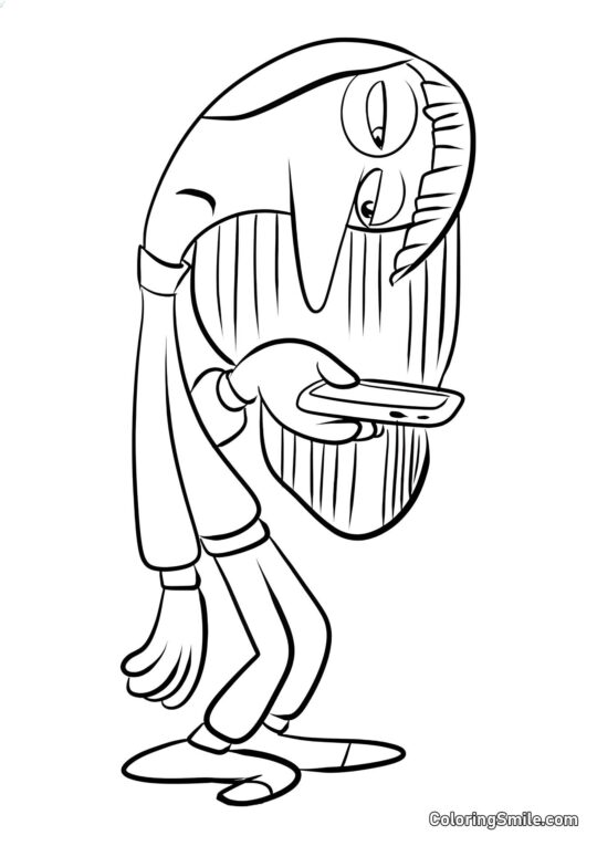 Følelse Sorgen med fjernbetjening - Farvelægningsside