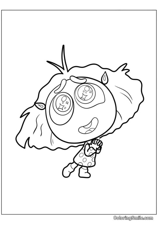 Sød Følelse Misundelse - Farvelægningsside