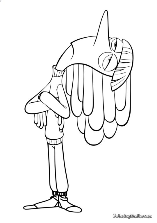 Sorg i fuld vækst - Farvelægningsside