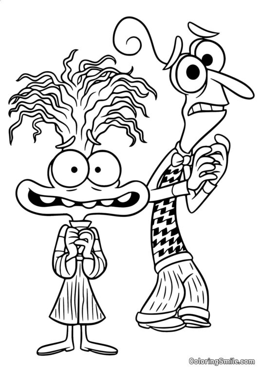 Angst og Frygt fra Inderst Inde 2 - Farvelægningsside