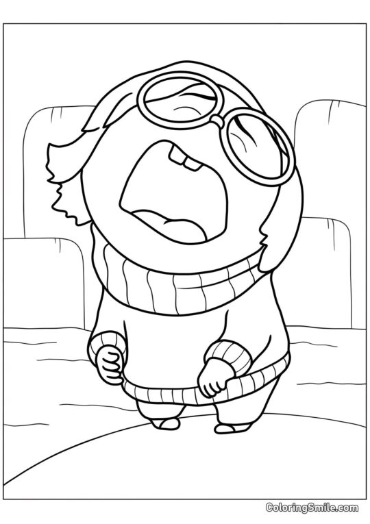 Følsom Følelse Sørg - Farvelægningsside