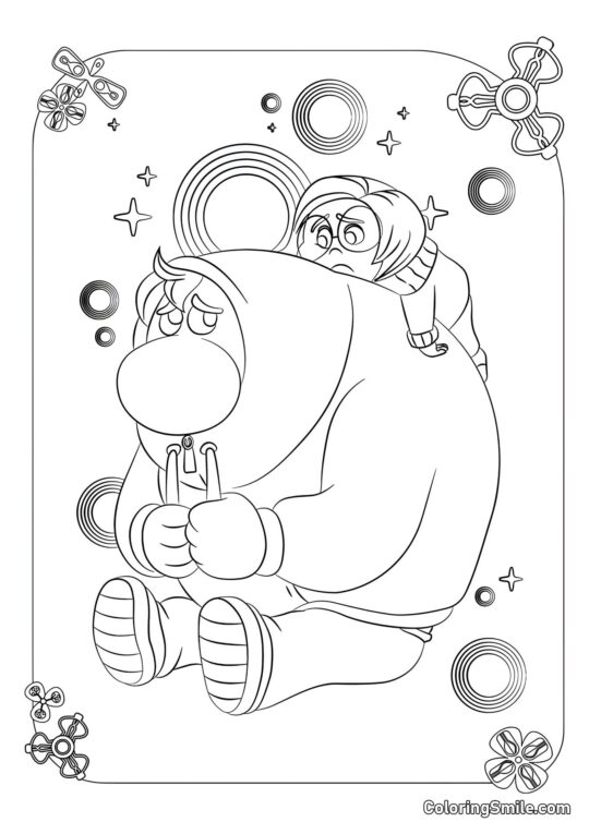 Skam og Sørg fra Inderst Inde 2 - Farvelægningsside