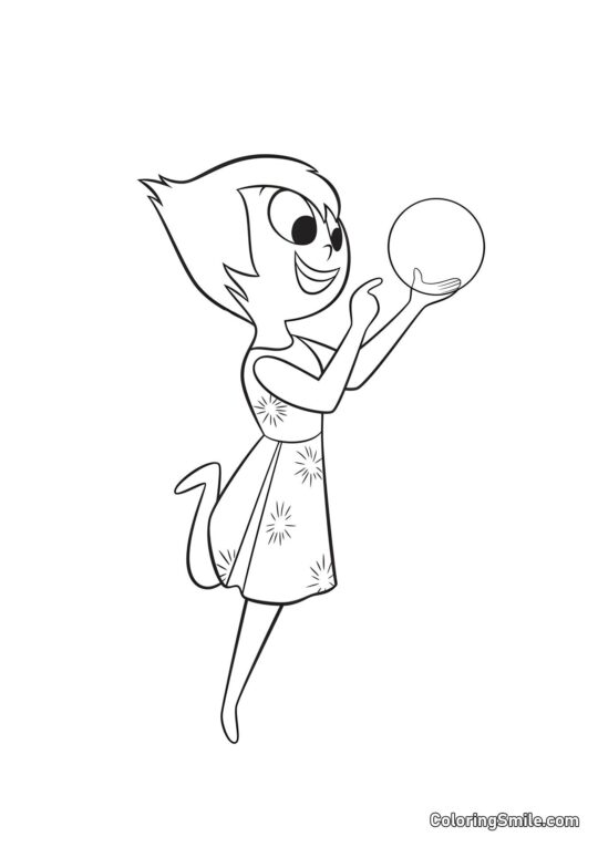 Glæde og kugle - Farvelægningsside