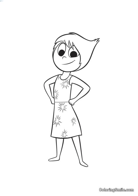 Glæde - Farvelægningsside