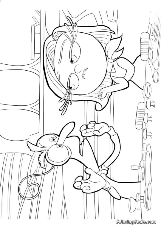 Afsky og Frygt - Farvelægningsside