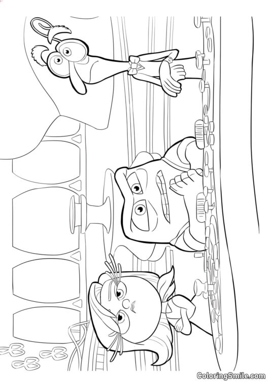 Følelser Vrede, Afsky og Frygt - Farvelægningsside