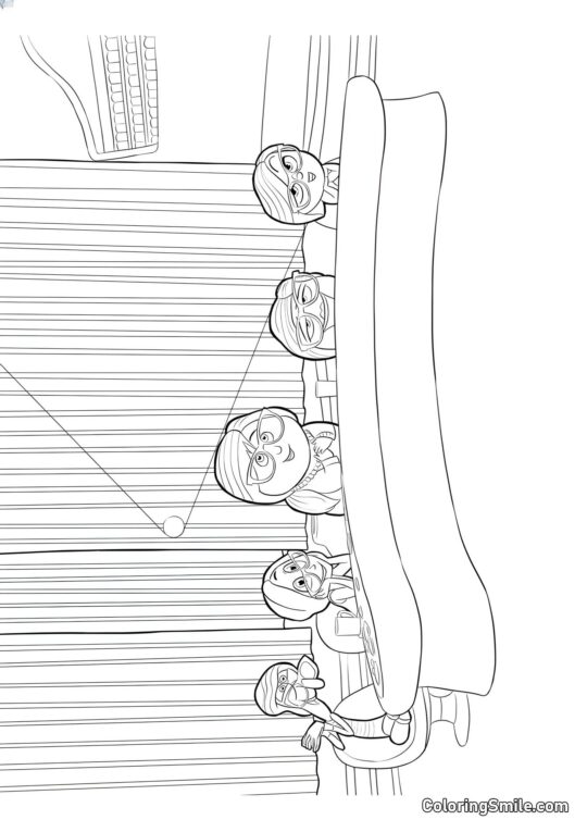 Stemmer i hovedet - Farvelægningsside