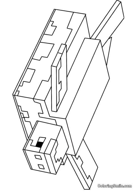 Minecraft Skildpadde Minecraft Skildpadde - Farvelægningsside