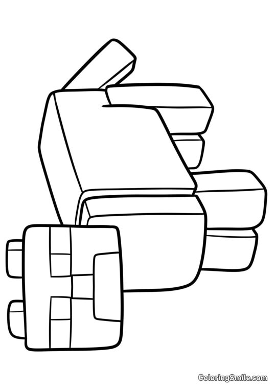 Minecraft Ocelot Minecraft Ocelot - Farvelægningsside