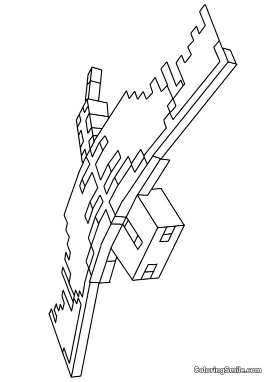 Minecraft Phantom Minecraft Phantom - Farvelægningsside