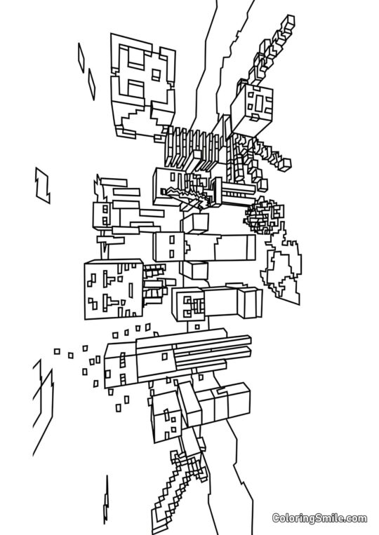 Minecraft Mobs Minecraft Mobs - Farvelægningsside