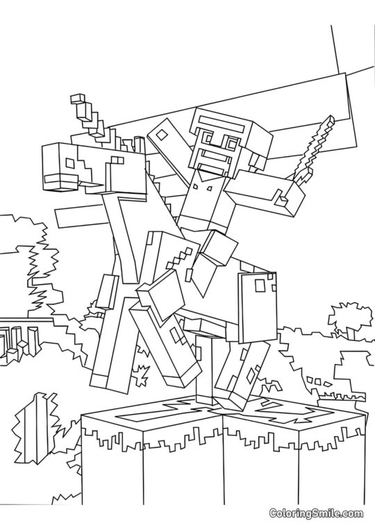 Spiller på Enhjørning Spiller på Enhjørning - Farvelægningsside