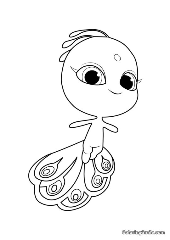 Duusu — Følelser Kwami - Farvelægningsside