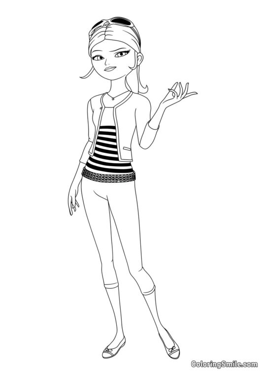 Chloe Bourgeois Hel Figur - Farvelægningsside