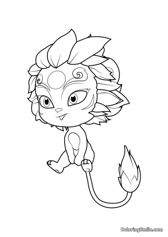 Mei Shi Løven - Farvelægningsside