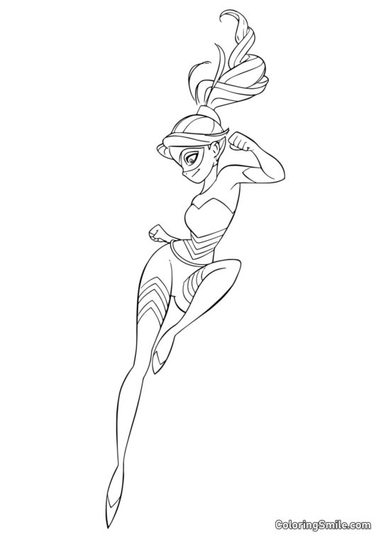 Dronning Bi - Farvelægningsside