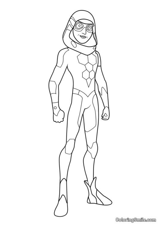 Nino som Carapace - Farvelægningsside