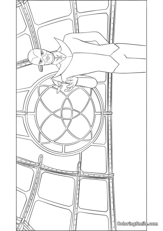 Hawk Moth Frigiver en Akuma - Farvelægningsside