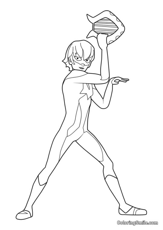 Luka som Viperion - Farvelægningsside