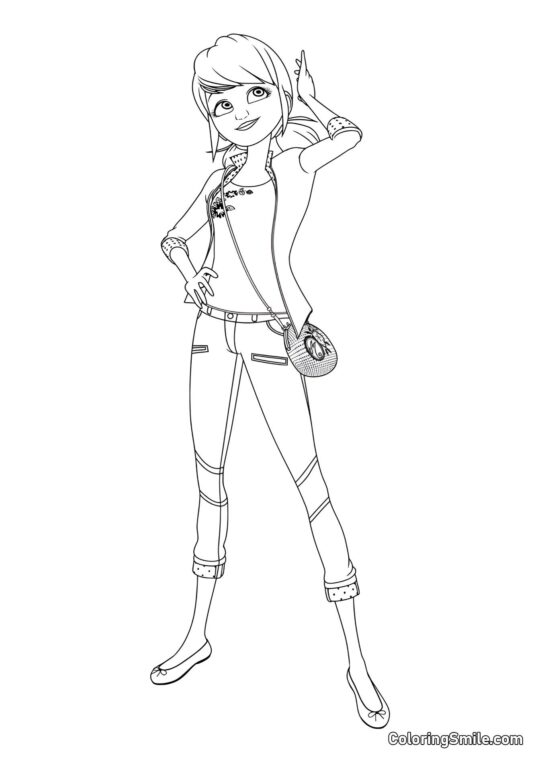 Smuk Marinette - Farvelægningsside