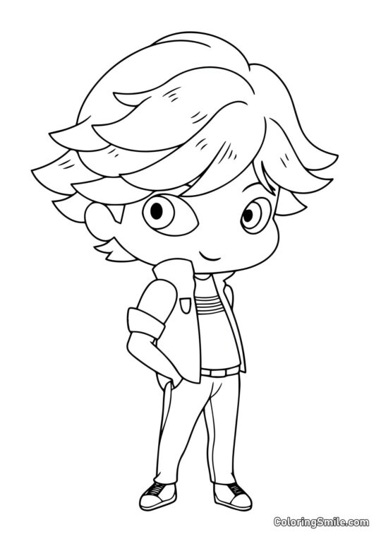 Baby Adrien Agreste - Farvelægningsside