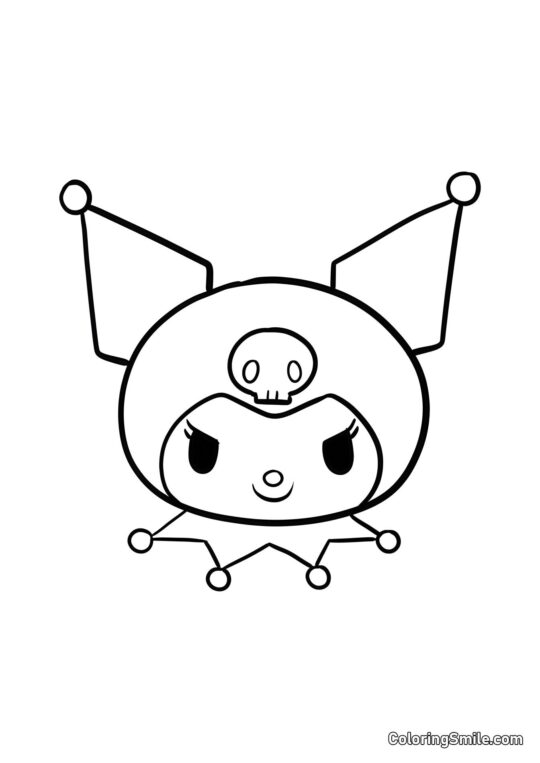 Kuromi Hoved - Farvelægningsside