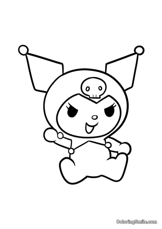 Kaninhoved Kuromi - Farvelægningsside