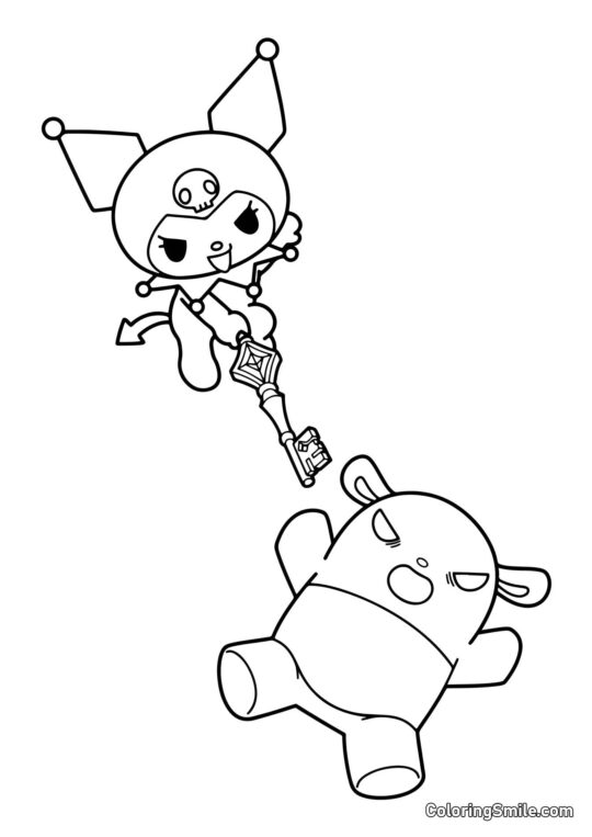 Kuromi og Baku - Farvelægningsside