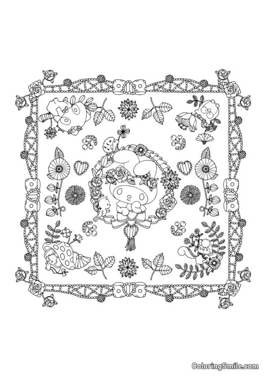 My Melody Anti-Stress - Farvelægningsside