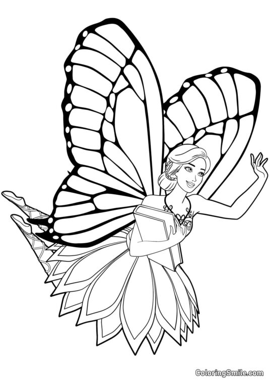 Fe Barbie - Farvelægningsside