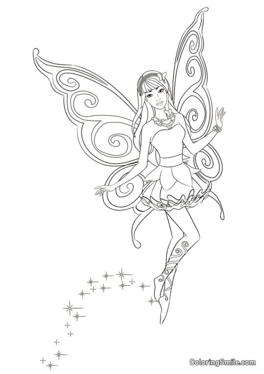 Barbie fe - Farvelægningsside