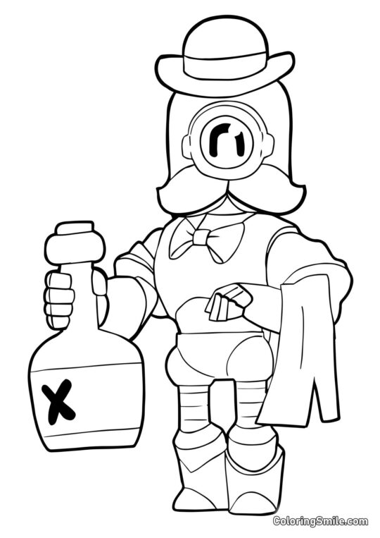 Troldmand Barley Brawl Stars - Farvelægningsside