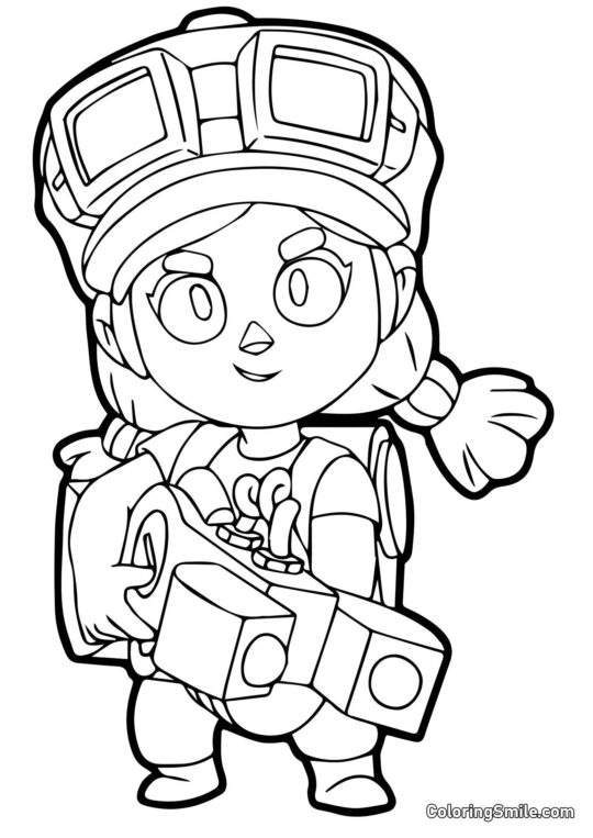 Jessie Brawl Stars - Farvelægningsside