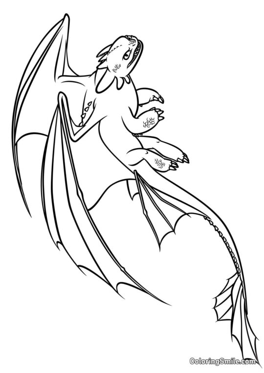 Ond Drage - Farvelægningsside