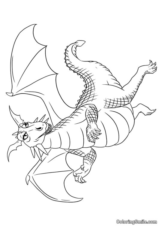 Dragepige - Farvelægningsside