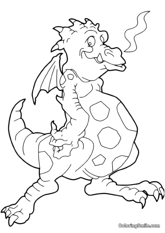 Sjov Drage - Farvelægningsside