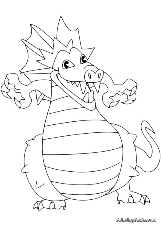 Drage i Forventning - Farvelægningsside