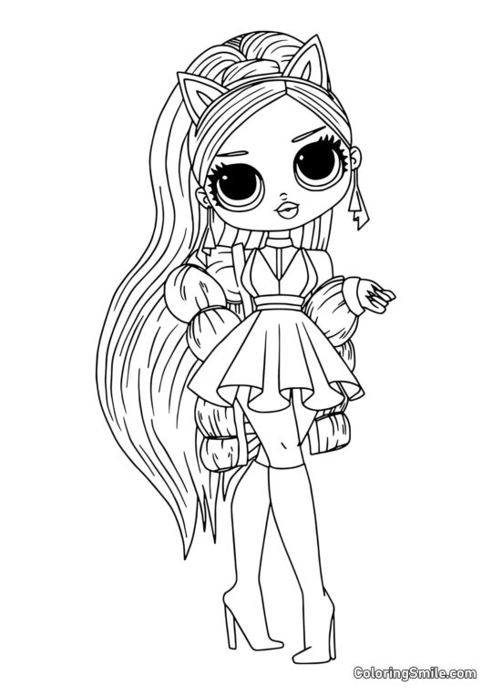 LOL OMG Store Søster Murr - Farvelægningsside