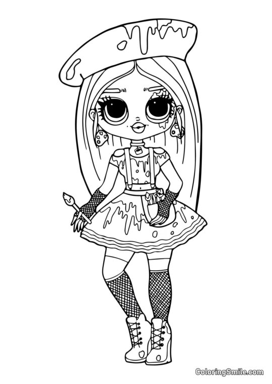 LOL OMG Splash - Farvelægningsside